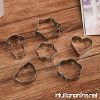 Stainless Steel Biscuit Mold Geometry Cookie Mold Cake Mold Baking Mold 6 pieces (Size : Geometric set) - B07G2TTNCC